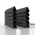 Ламели для забора жалюзи Luxe V RAL 7024 – порошковое покрытие, толщина 0,45 мм в Тольятти | фото 1