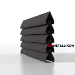 Ламели для забора жалюзи Luxe Л RAL 8019 – покрытие порошковое, толщина 0,45 мм в Тольятти | фото 1