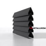 Ламели для забора жалюзи Luxe Л RAL 7024 – покрытие полиэстер, толщина 0,45 мм в Тольятти | фото 1