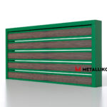 Планкен для забора Printec под дерево 120 mm RAL 6002 – покрытие матовое, толщина 0,45 мм в Тольятти | фото 1