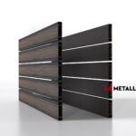 Планкен для забора Printec под дерево 120 mm RAL 8019 – покрытие порошковое, толщина 0,45 мм в Тольятти | фото 1