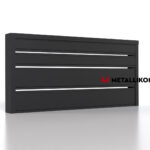 Планкен для забора 190 mm RAL 9005 – покрытие матовое, толщина 0,45 мм в Тольятти | фото 3