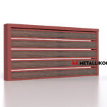 Планкен для забора Printec под дерево 120 mm RAL 3009 – покрытие порошковое, толщина 0,45 мм в Тольятти | фото 4