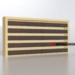Планкен для забора Printec под дерево 120 mm RAL 1014 – покрытие полиэстер, толщина 0,45 мм в Тольятти | фото 4