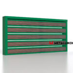 Планкен для забора Printec под дерево 120 mm RAL 6002 – покрытие матовое, толщина 0,45 мм в Тольятти | фото 3