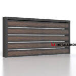 Планкен для забора Printec под дерево 120 mm RAL 7024 – покрытие полиэстер, толщина 0,45 мм в Тольятти | фото 4