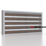 Планкен для забора Printec под дерево 120 mm RAL 7004 – покрытие порошковое, толщина 0,45 мм в Тольятти | фото 3
