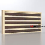 Планкен для забора Printec под дерево 120 mm RAL 1015 – покрытие матовое, толщина 0,45 мм в Тольятти | фото 4